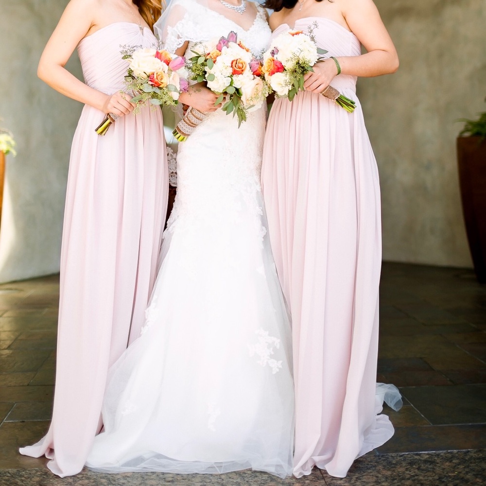 Bride maid - prom dresses in nude pink